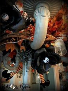 spooky-Halloween-tablescape-eye-newt-chandelier-witch-legs