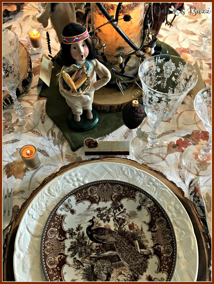 birds-feather-gather-table-Thanksgiving-indian-girl-place-setting
